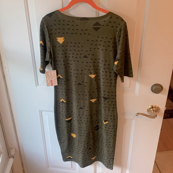LuLaRoe Dress - Size Small - Army Green - Never Worn - New With Tag - Picture 2 of 8